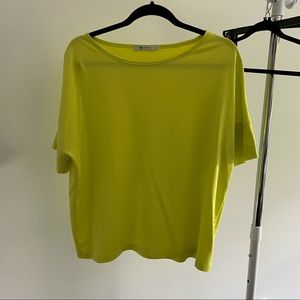 T by Alexander Wang Lime Green Oversized T-shirt